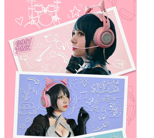 Cat ear headset