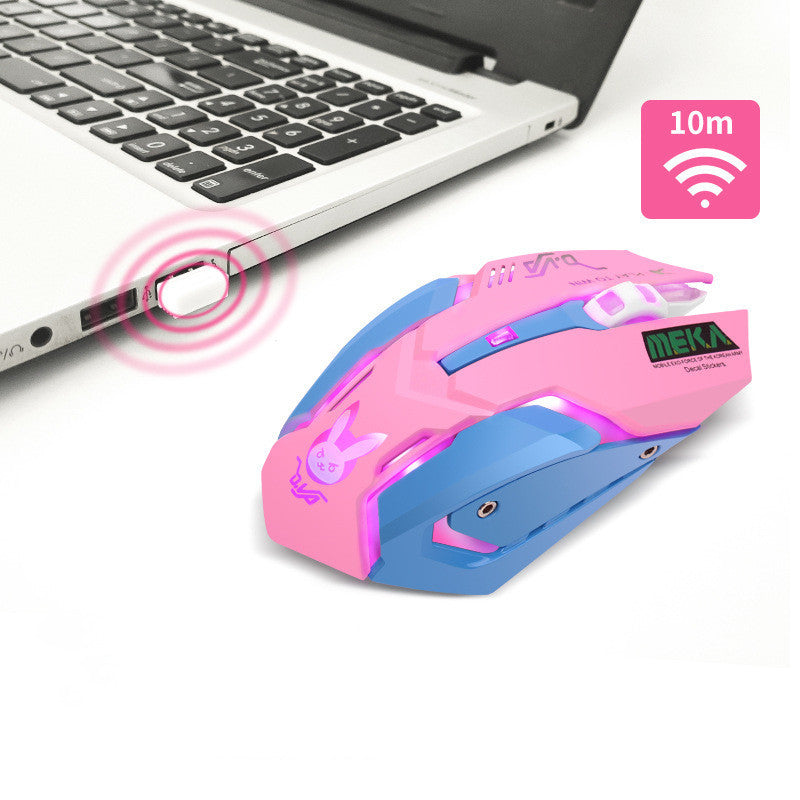 Mute gaming mouse