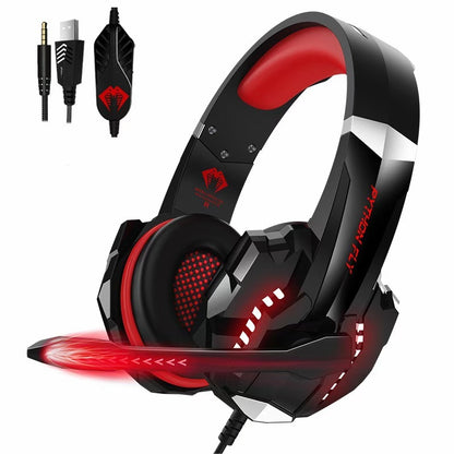 Wired gaming headsets
